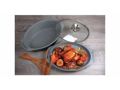 تصویر تابه مرغ و ماهی MGS سایز 38 سه تیکه